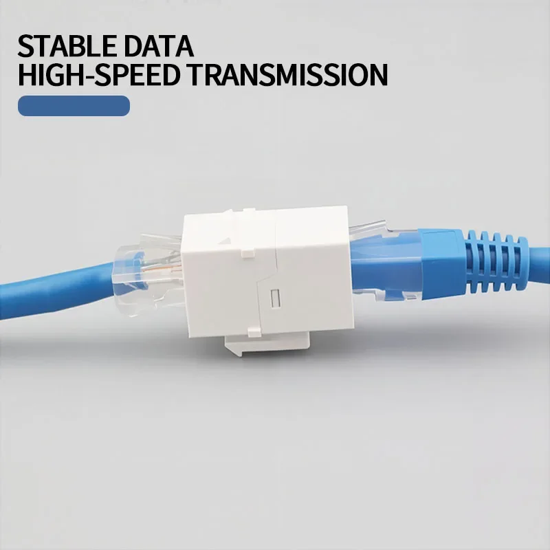 10 قطع من وحدات مقبس الشبكة CAT6 المكونة من 6 فئة سهلة التركيب، توصيل مباشر، جودة عالية للإنترنت المستقر
