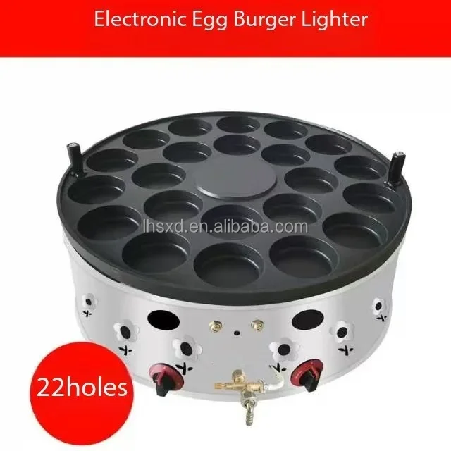 18 26 22 36holes Commercial Stall Coal-fired Gas Egg Meat Fort Oven Cake Wheel Shaped Cake Chicken Egg Meat Hamburger Machine