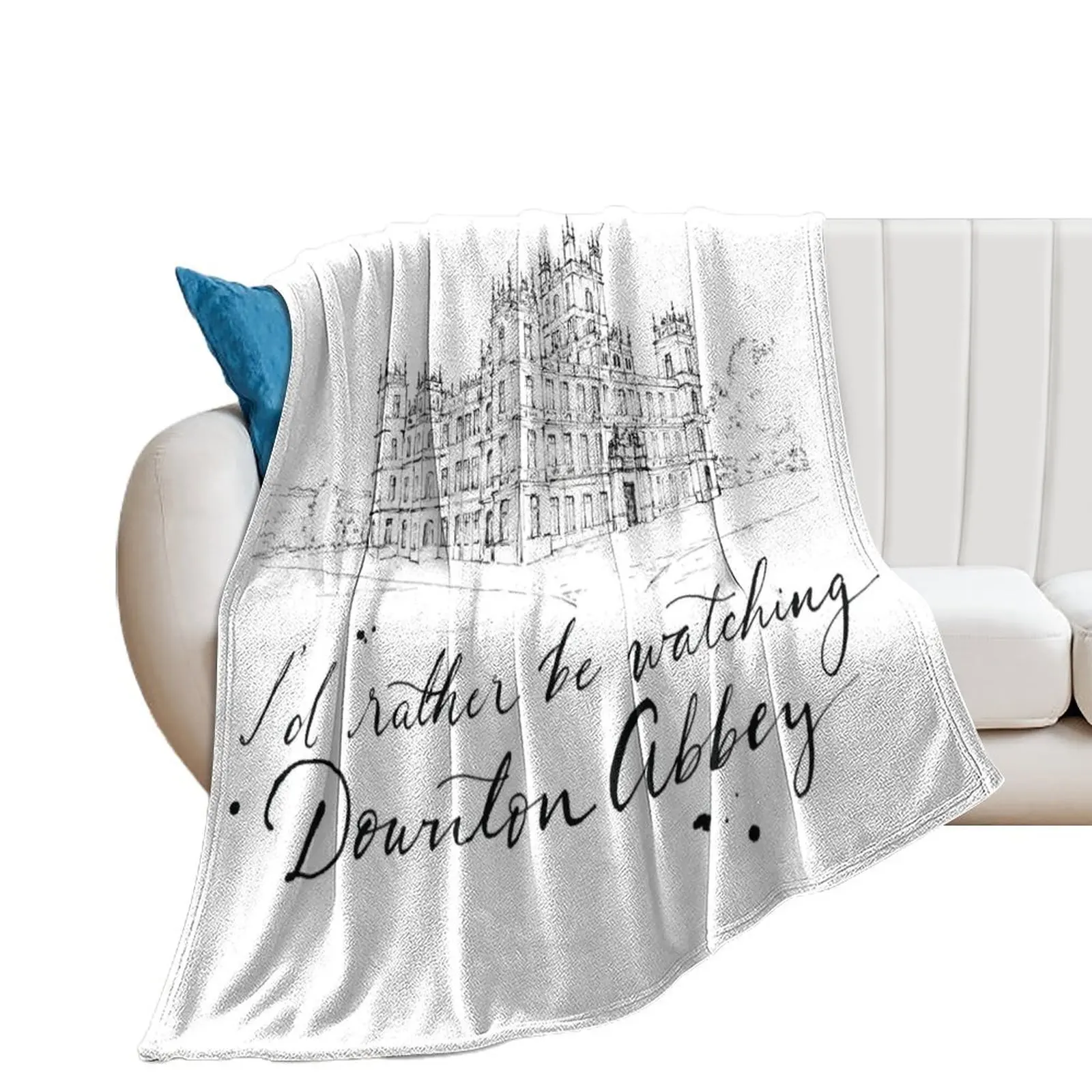 Я предпочитаю смотреть на Downton Abbey-Каверли Смит бросать одеяло кровать модные теплые роскошные брендовые одеяла