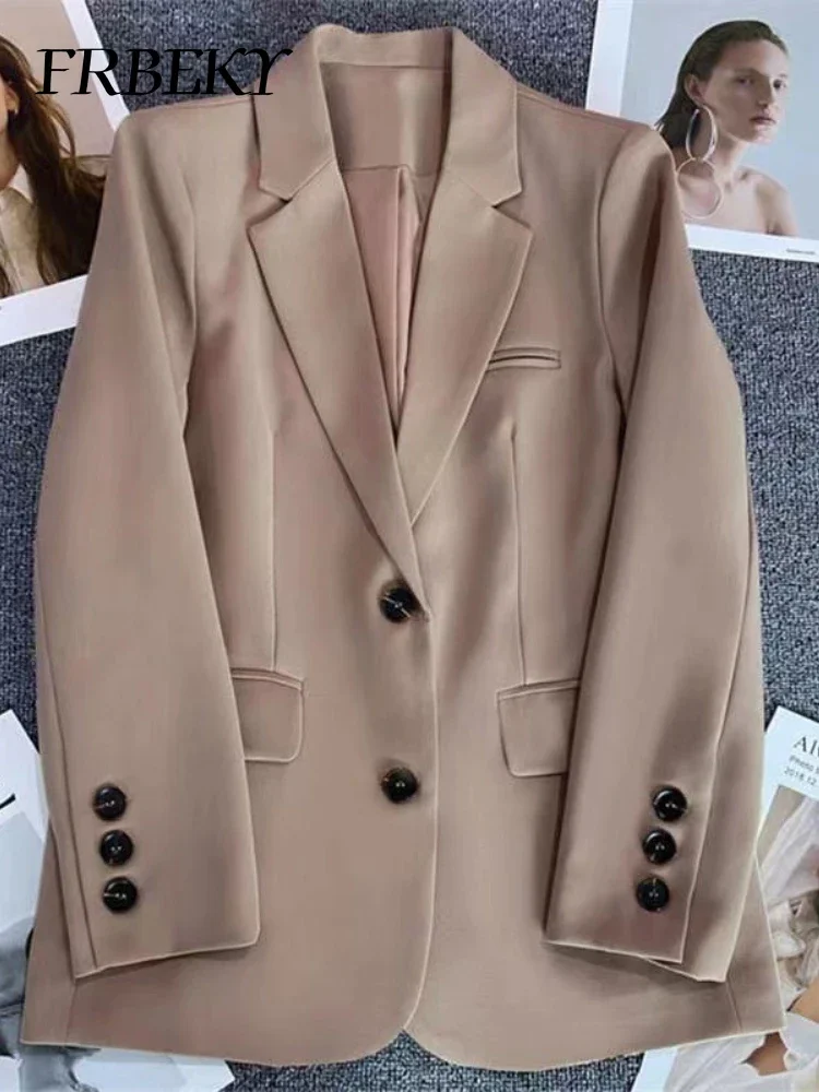 Elegant Women's Jackets Autumn Winter New Solid Color Blazer Fashion Leisure Temperament Ladies Jacket Blazer Woman Streetwear