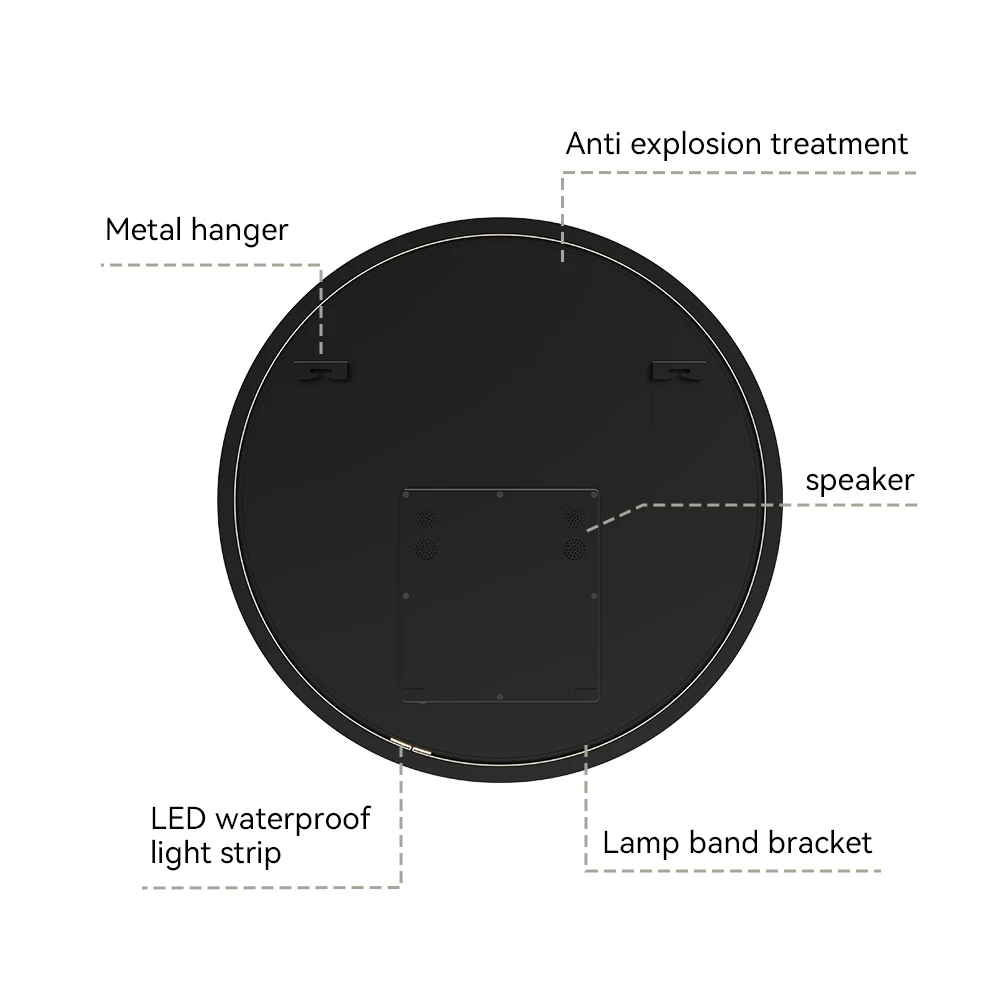LED Mirror WIFI Magic Mirror With Waterproof Android 11 Smart Touch Interactive Bathroom Mirror For Apartment Hotel Project