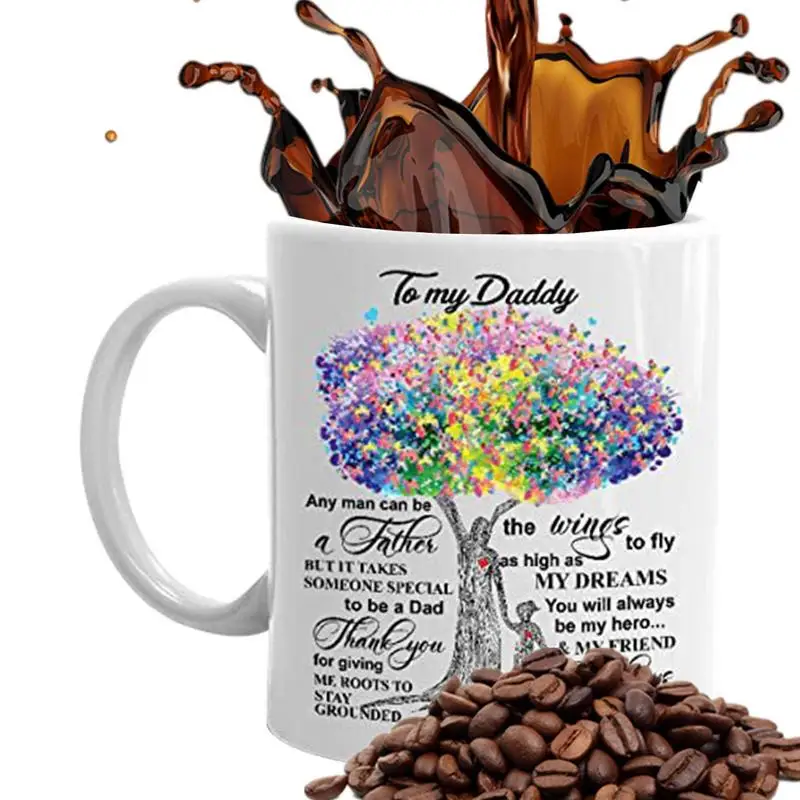 Father Daughter Cup Ceramic Fathers Day Gifts From Daughter Coffee Cup 350ml Fathers Day Gifts From Daughter To My Daddys Dad