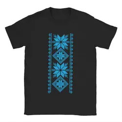 Ukrainian Vyshyvanka T-Shirts Men Ornament National Symbols of Ukraine Cotton Tee Short Sleeve T Shirt Gift Idea Clothing