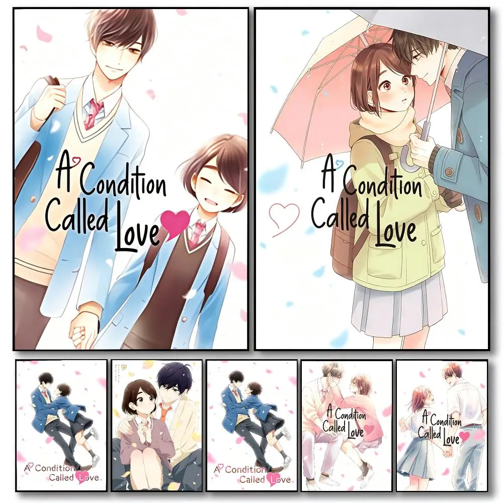 anime A Condition Called Love Poster Poster HD Printing Cozy Warm Style Home Decor Suitable for Living Room Bedroom Gift