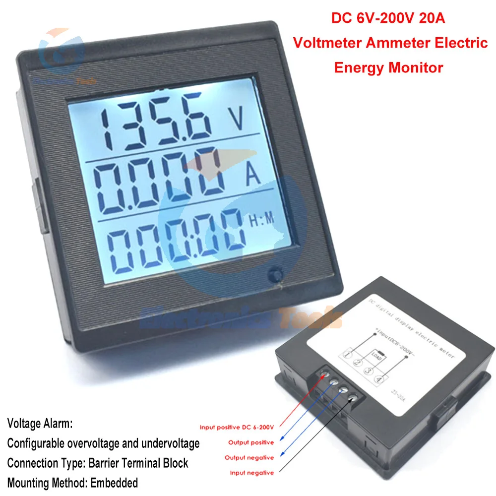 

Digital Energy Meter Watt Wattmeter Power Meter Voltmeter AC Voltage Current Meter 220V 20A Electricity Detector Tester Tools