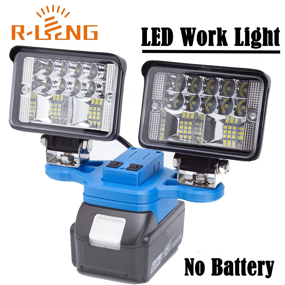 

Portable LED Working Light For Makita 18V Lithium Battery w/USB Type-C Cordless Outdoor Work Fishing Handheld Emergency Light