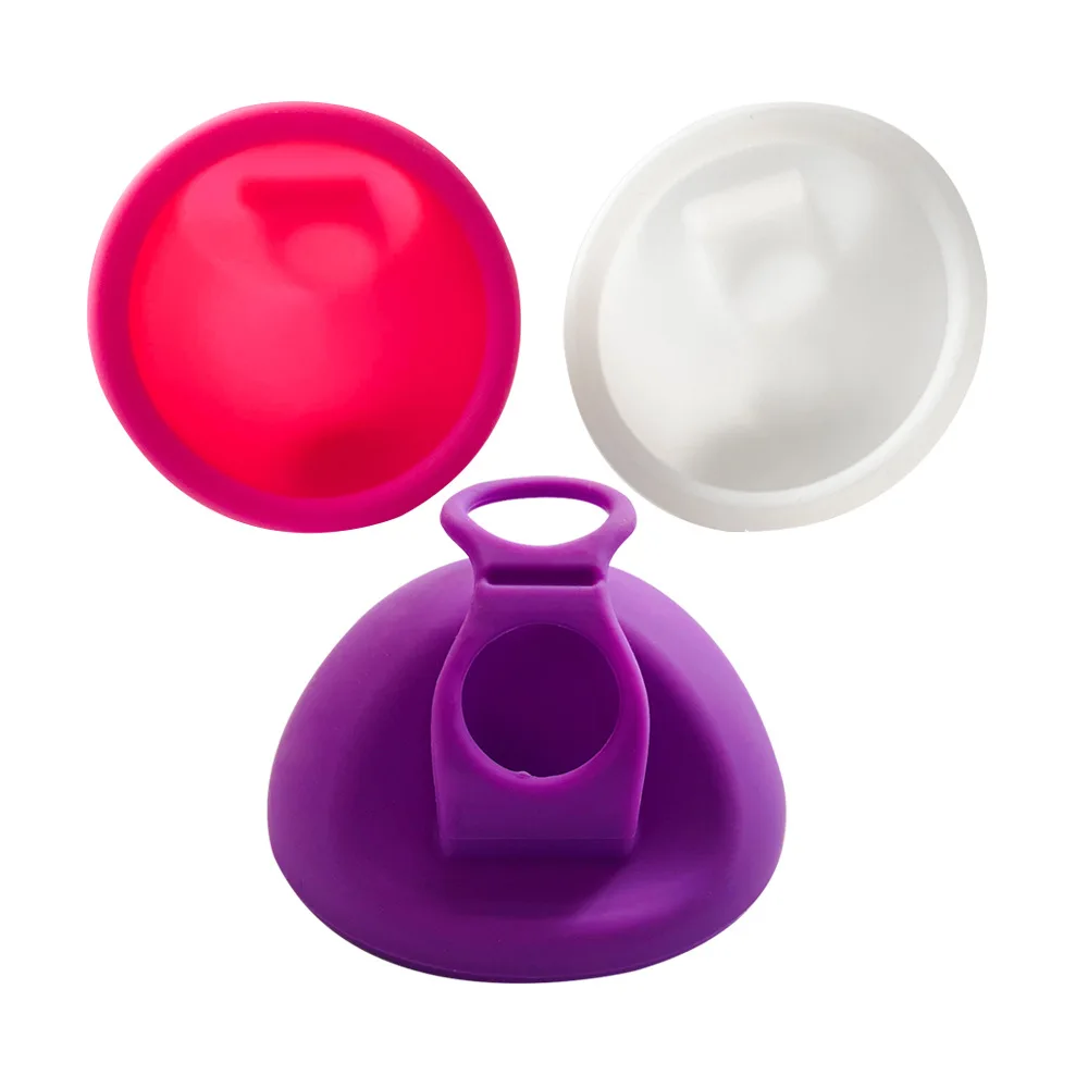 Disque menstruel en silicone réutilisable pour femme avec languette nervurée, coupe menstruelle féminine, conception plate, extra mince, 1PC