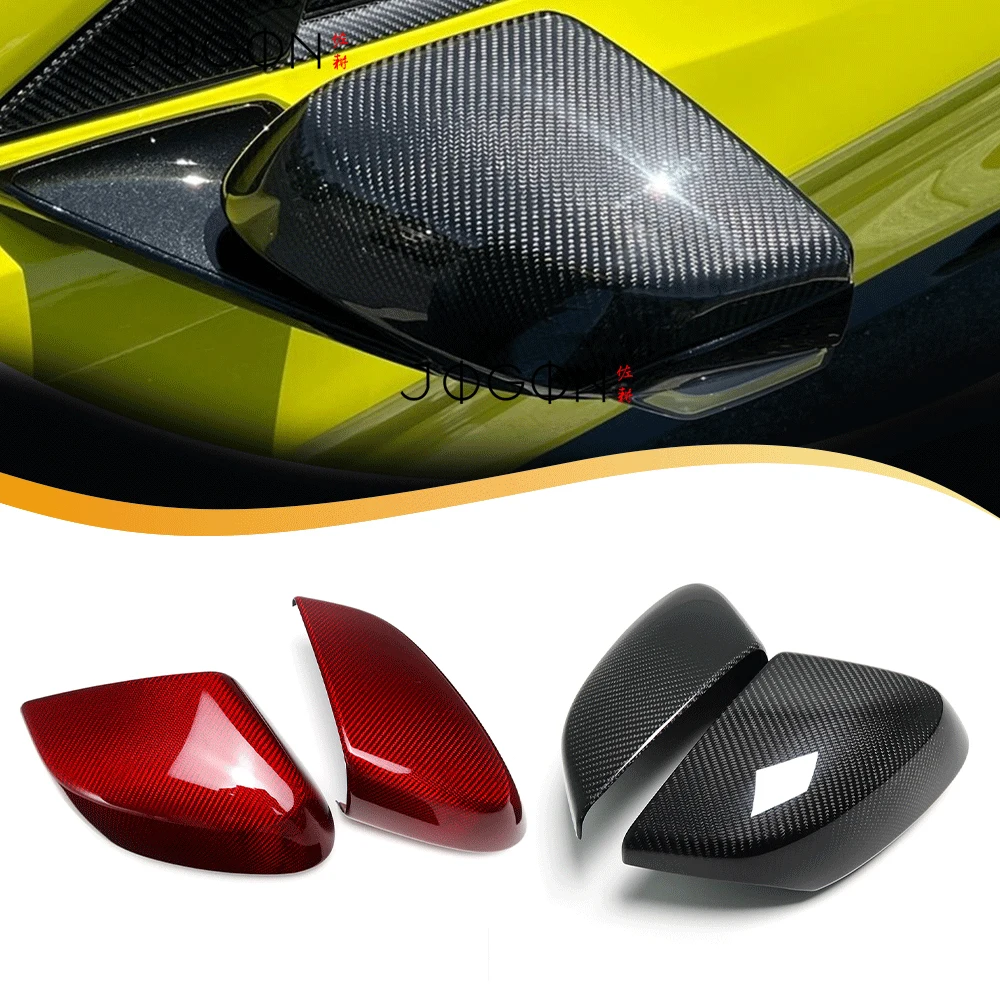 

For Chevrolet Corvette C8 Stingray Z51 Z06 HTC E-Ray Convertible Carbon Fiber Rearview Mirror Cover Exterior Accessories