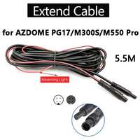 for AZDOME Extend Cable for PG17/M300S/M550 Pro, 4 Pin 5.5m extend cable for AZDOME dashcam rear view camera rear car recorde