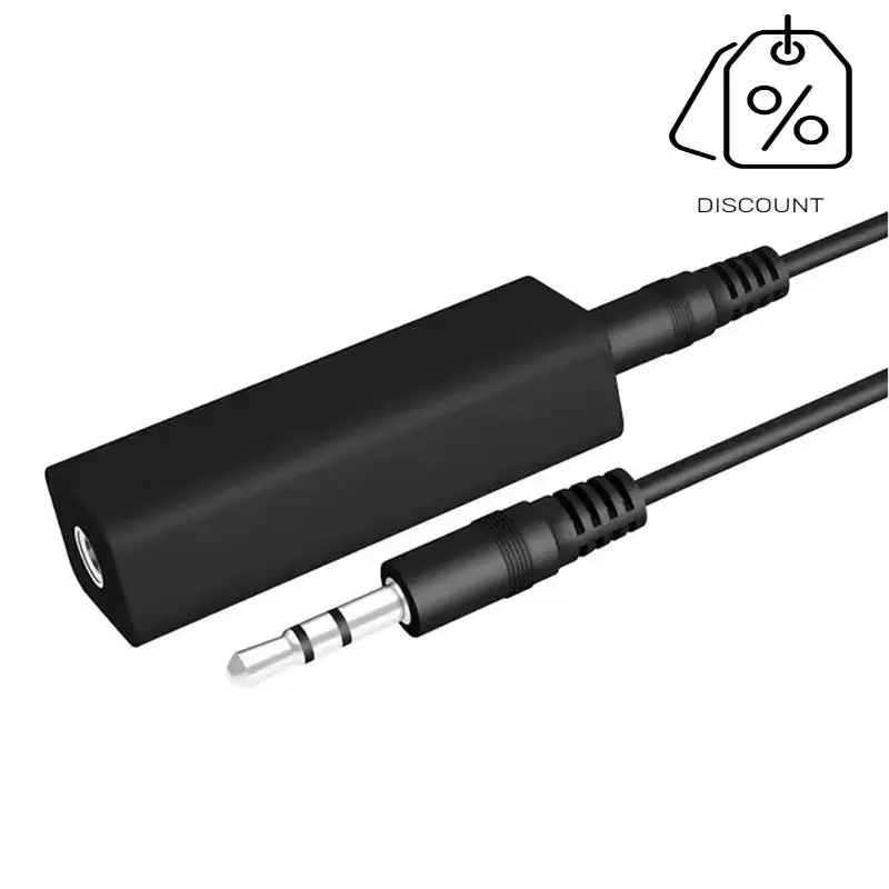 ABMF-3.5Mm Ground Loop Noise Isolator สําหรับเครื่องเสียงรถยนต์และระบบสเตอริโอภายในบ้านสีดํา 1 ชิ้น