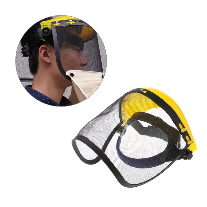 Face Shield Mesh Visor Browguard for Ideal For Brushcutter Trimmer Shie