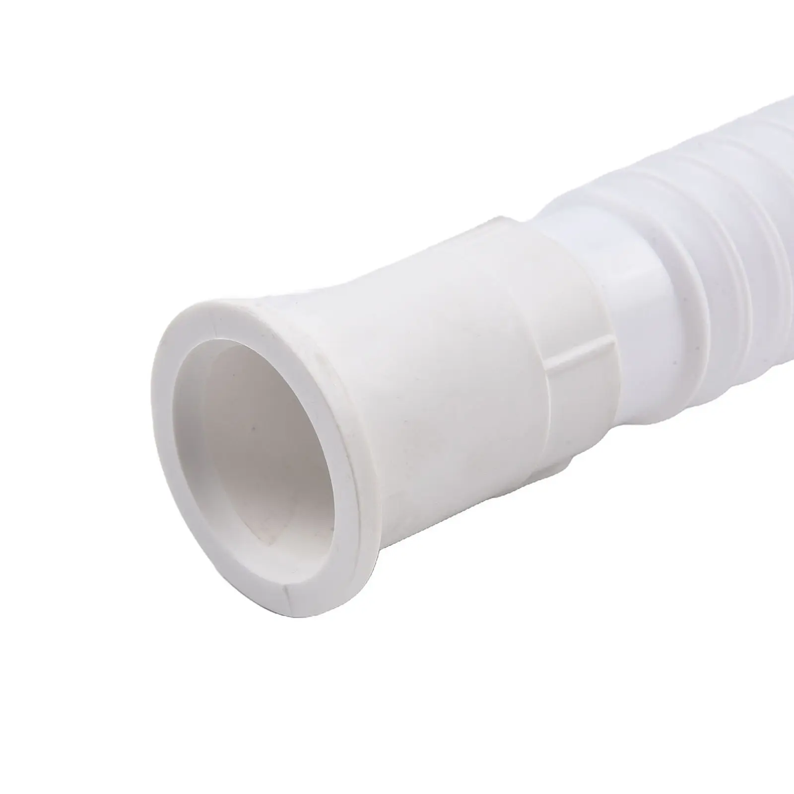 

Plastic Drain Pipe Waste Pipe White Pipe 32mm Diameter 70cm Long Adjustable Rustproof Kitchen Bathroom Home Flexible