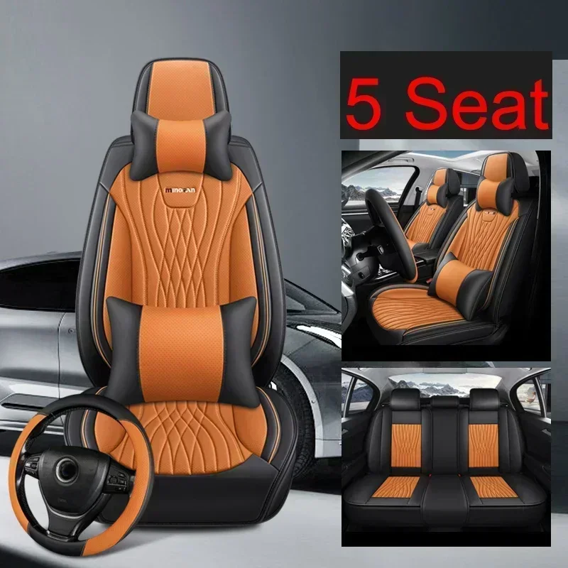 Full Coverage Pu Leather Car Seat Cover for KIA Ceed Rio Carens Camival Picanto Telluride Cerato Car Accessories