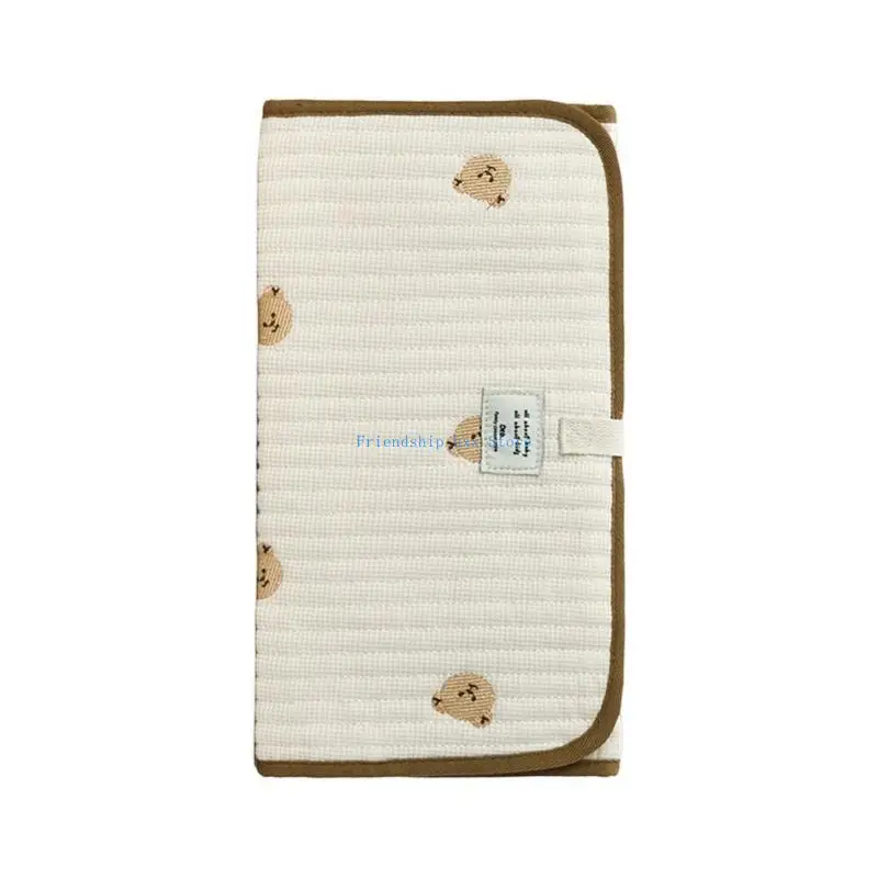 

F1CB Travel Friendly Baby Urine Changing Pad Water Proofing Nappy Mat Foldable Diaper Changing Mattress Portable Nappy Changer