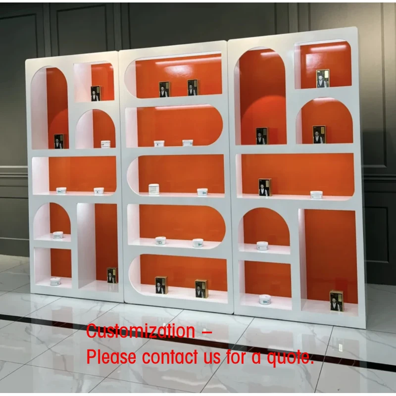 

custom.Customized Modern & Simple Painted Alien-Shaped Cosmetic Display Stand Cabinet Special-Designed Perfume Showcase