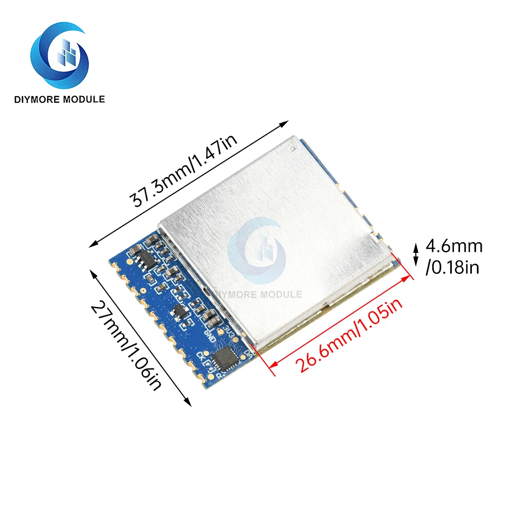 DC 5V 1.2G/1.3G Modul Penerima Video FM RX1264 Modul Pemetaan FPV Nirkabel Modul Penerima Transmisi Audio Nirkabel Analog