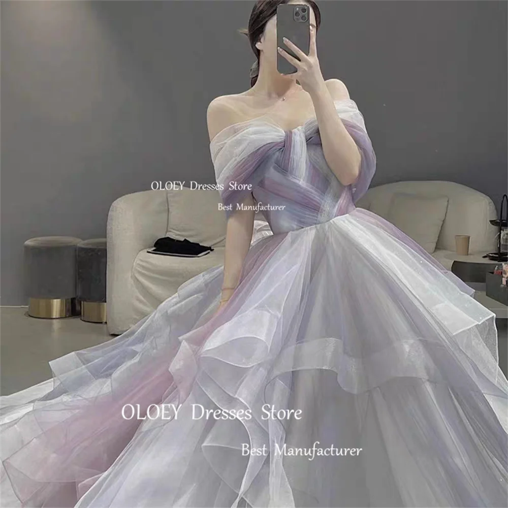 OLOEY-Robe de mariée en organza soyeux, unique, pour les abonnés, pour séance photo, pour les patients, quel que soit le train de balayage personnalisé