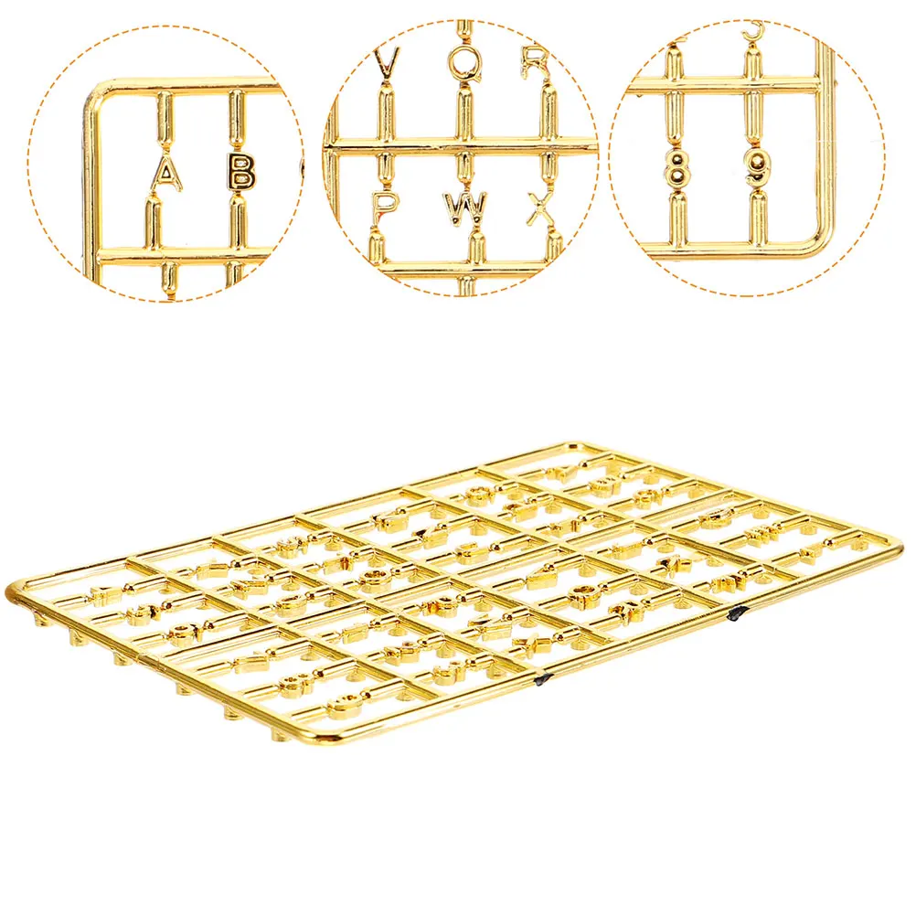 

2 Pcs House Numbers Decorative Dollhouse Miniatures Door Accessories Decoration Letter Plastic