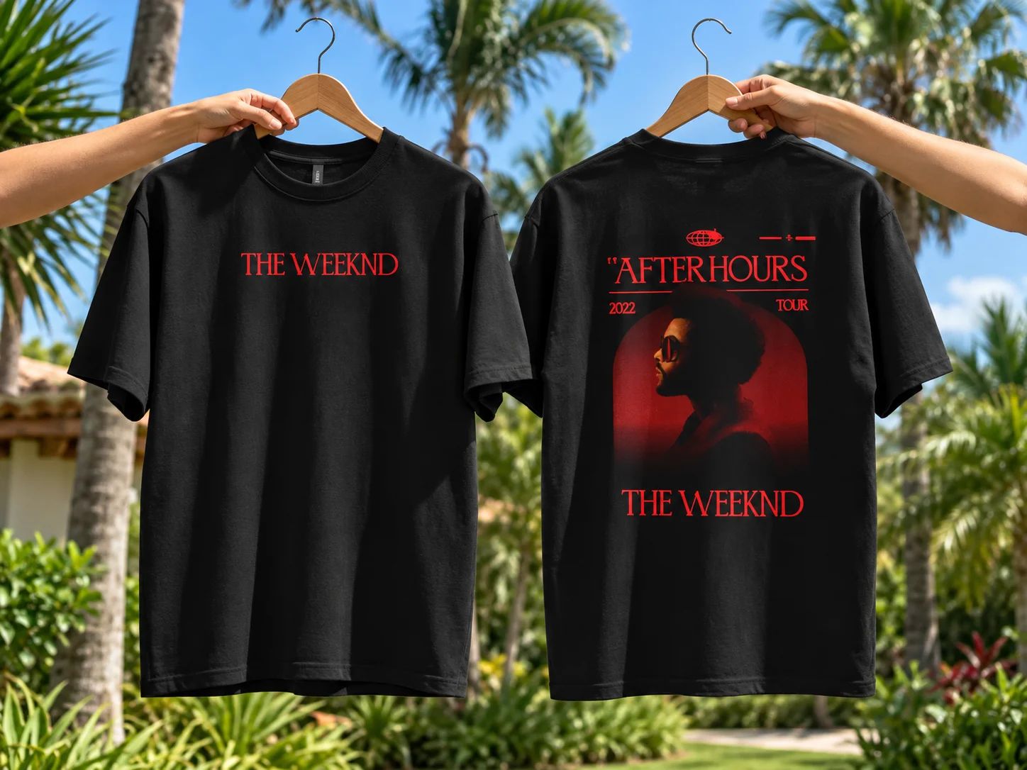 Retro The Weeknd After Hours Album Graphic T-shirts for Men Vintage 90s Hip Hop Gothic Tee Shirt Casual Oversized Unisex T-shirt