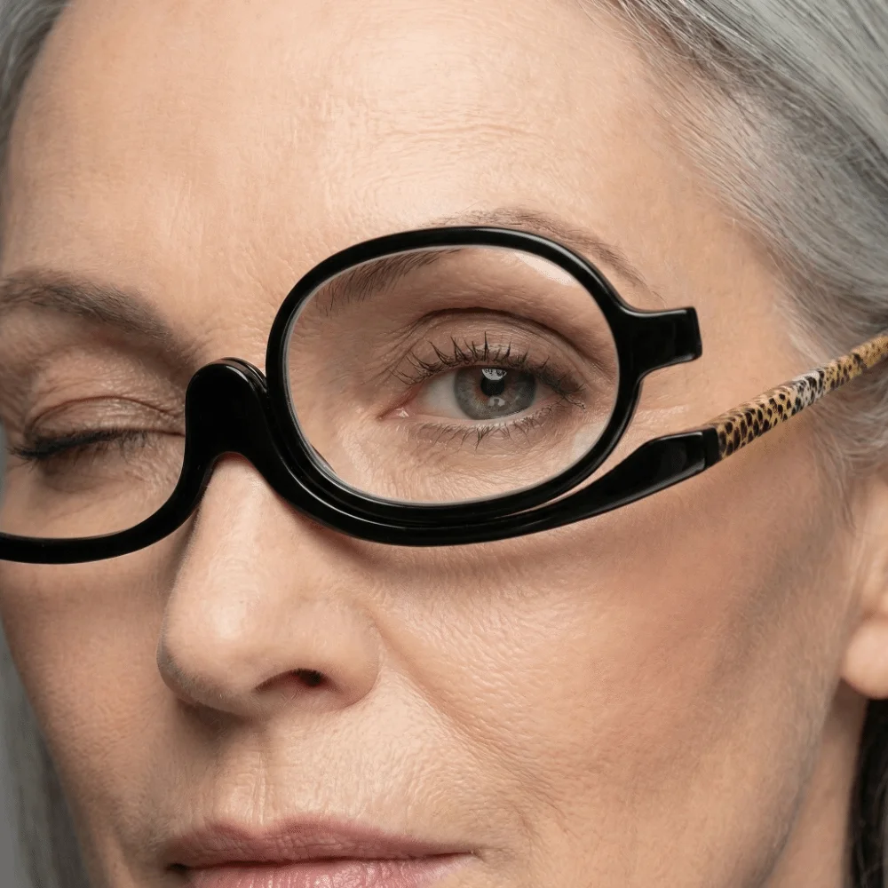 Aliexpress +1.00~+4.0 Diopter Makeup Reading Glasses Magnification Folding Folding Eyeglasses Rotating Design Hands-Free Presbyopia Glasses - Aliexpress Deal