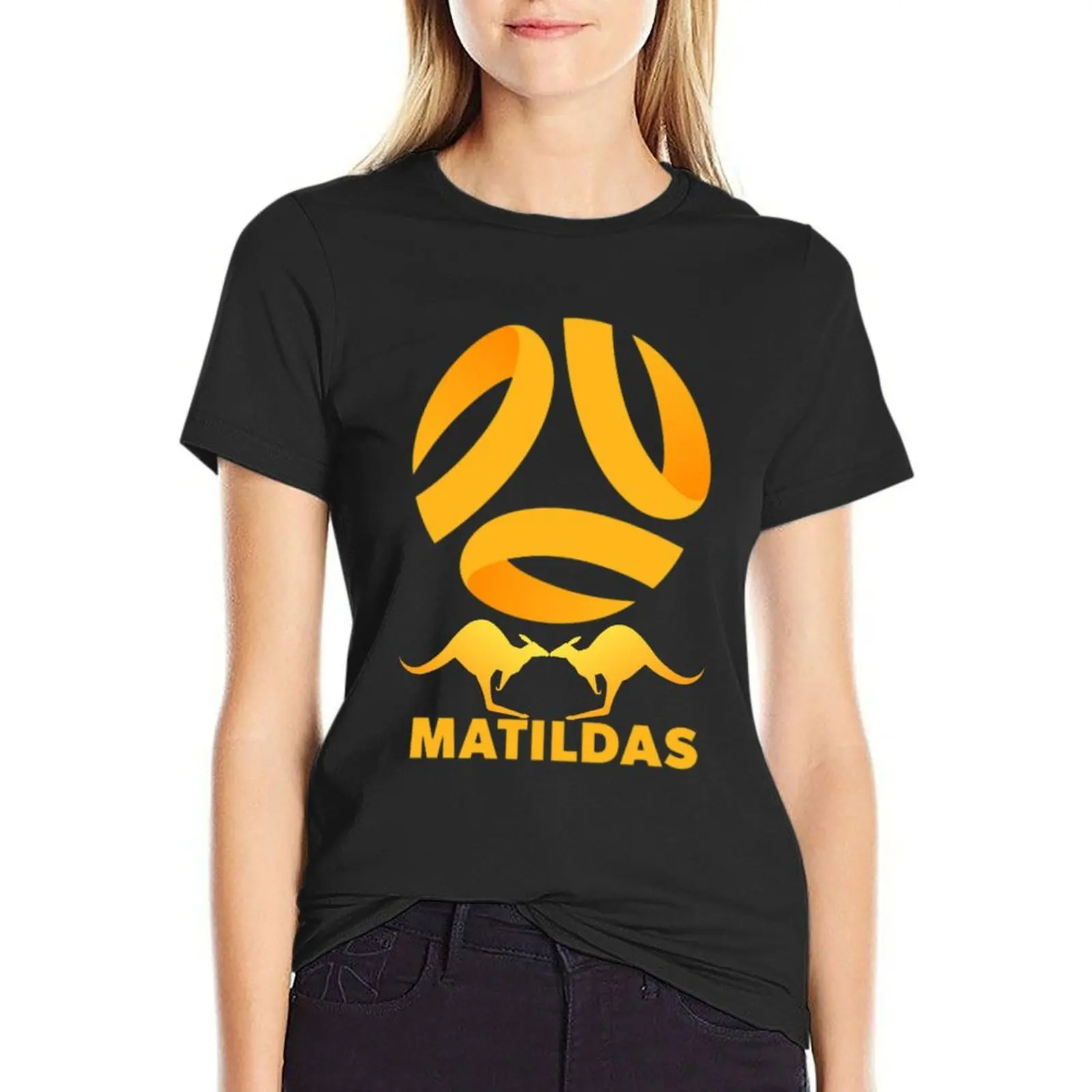 

THE MATILDAS we love you T-Shirt blanks Female clothing summer clothes for Women