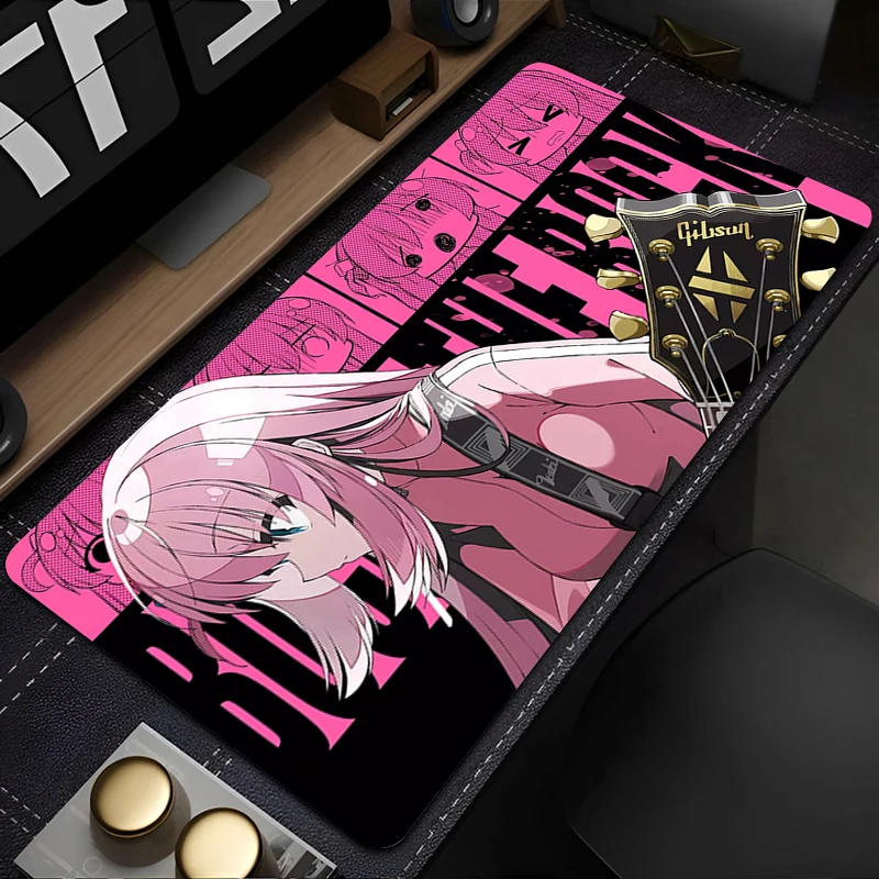 BOCCHI THE ROCK Mousepad Office Computer Desk Mat Keyboard Mouse Pad Laptop Cushion Large Non-slip Deskpad HD PC carpet Mousepad