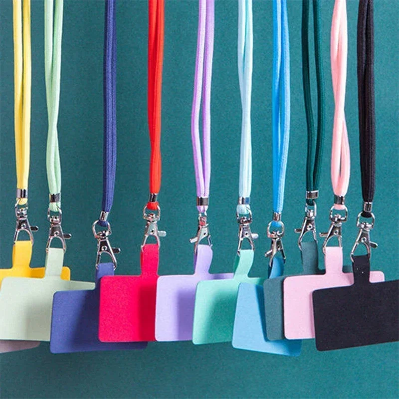 Crossbody Lanyard Necklace Strap Universal Mobile Phone Lanyard Long Adjustment Phone Case With Clip Safety Anti-Lost Lanyard