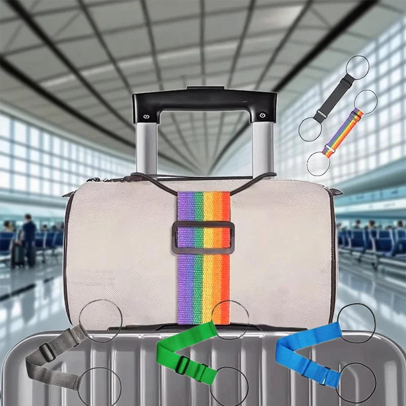 Luggage Fixed Straps, Suitcases with Elastic Cords, Bundling Straps Versatile Reusable Strap, Travel Simple Suitcase Accessories