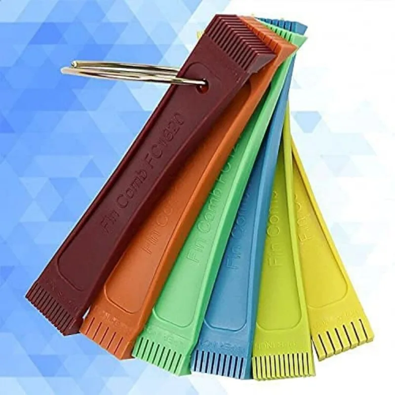 6 Different Colors Fin Comb Set for Air Conditioner Coil Fin Comb Ring Straighten Evaporator Condensor