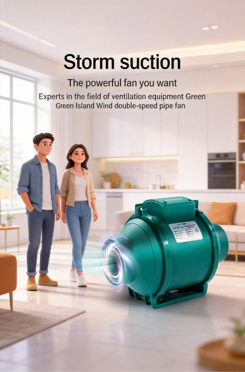 

High Suction Diagonal Flow Duct Exhaust Fan Low Noise Powerful Ventilation Fan Kitchen Bathroom Use