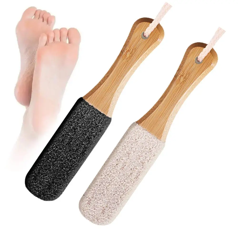 Herramienta profesional de pedicura para piel muerta, rascador de pies de madera de haya, eliminador de callos, 1 piezas, J6J2