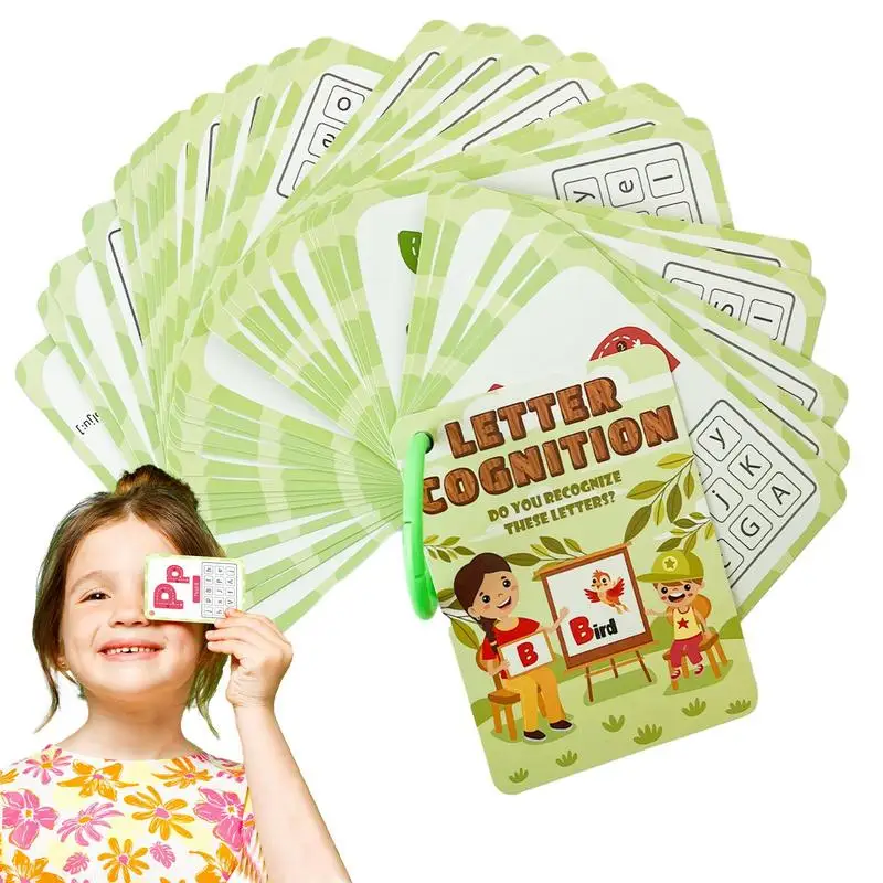 Educational Learning Cards 30Pieces Color Alphabet Flash Cards Learning Cards Shape Interactive Educational Toy Sight Words