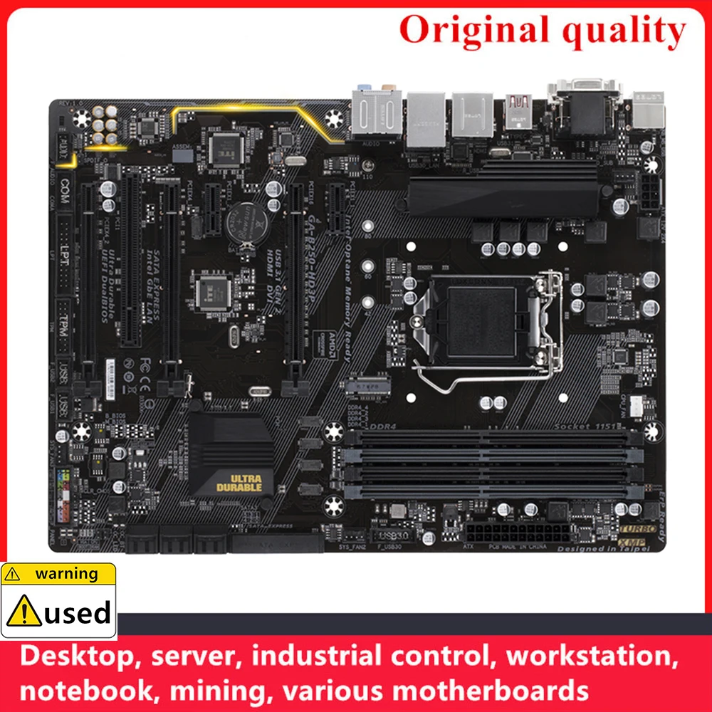 

For GA-B250-HD3P Motherboards LGA 1151 DDR4 64GB ATX For Intel B250 Desktop Mainboard SATA III USB3.0