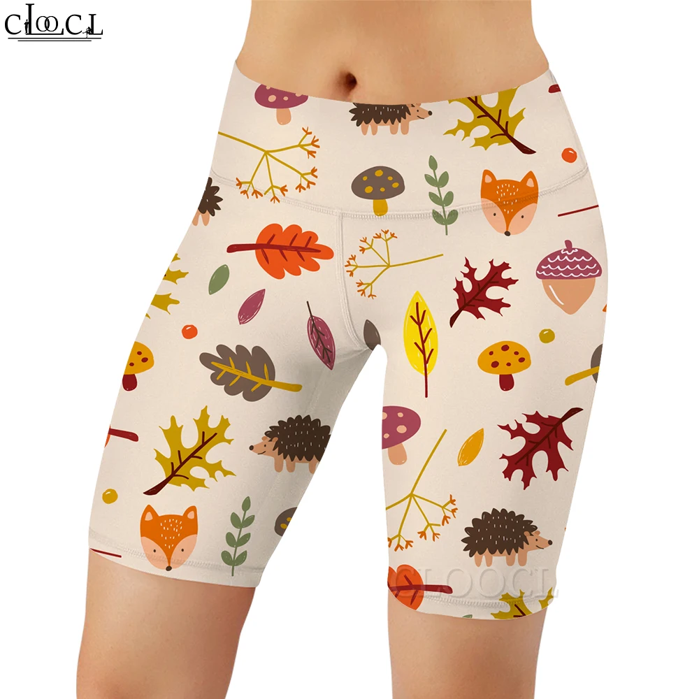 

CLOOCL Retro Sexy Women Legging Autumn Series Pattern 3D Printed Shorts Casual Leggings for Female Gym Workout Sports Push-up