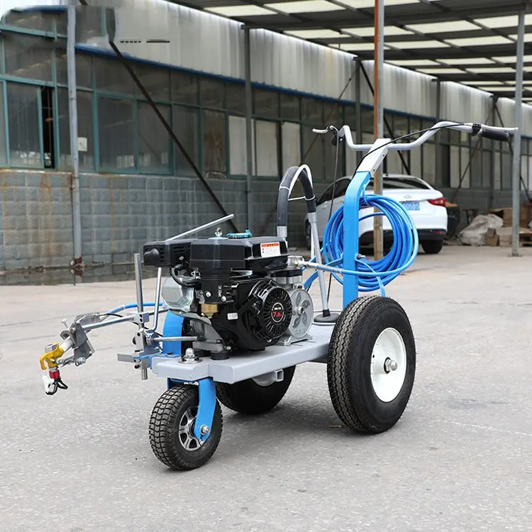 Hand Push Cold Paint Spray Road Marking Machine Line Machine Striper for Urban Road Marking