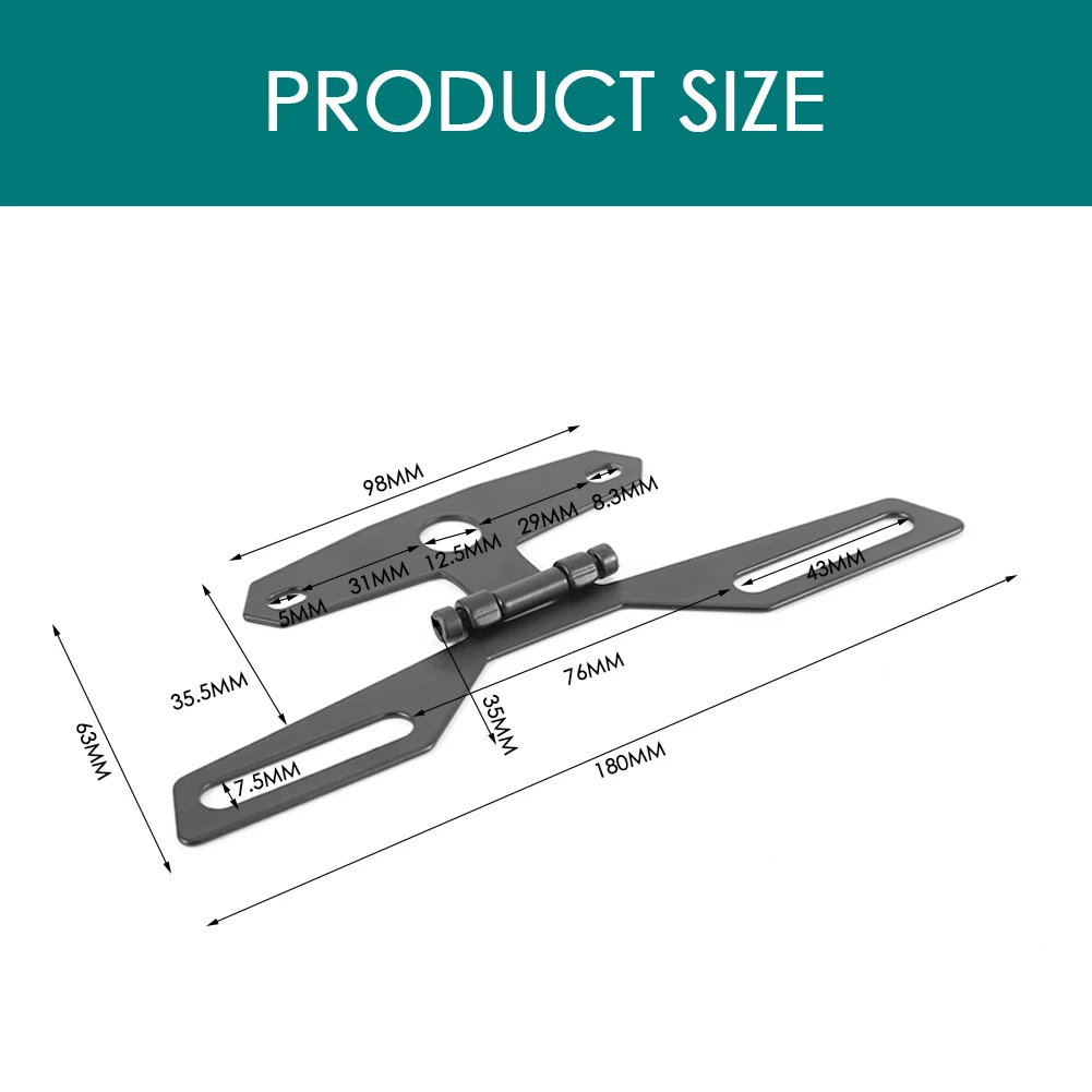 Motorbike ATV Adjustable Folding License Plate Bracket Tail Fender Eliminator License Number Plate Bracket Mount Tidy Tail