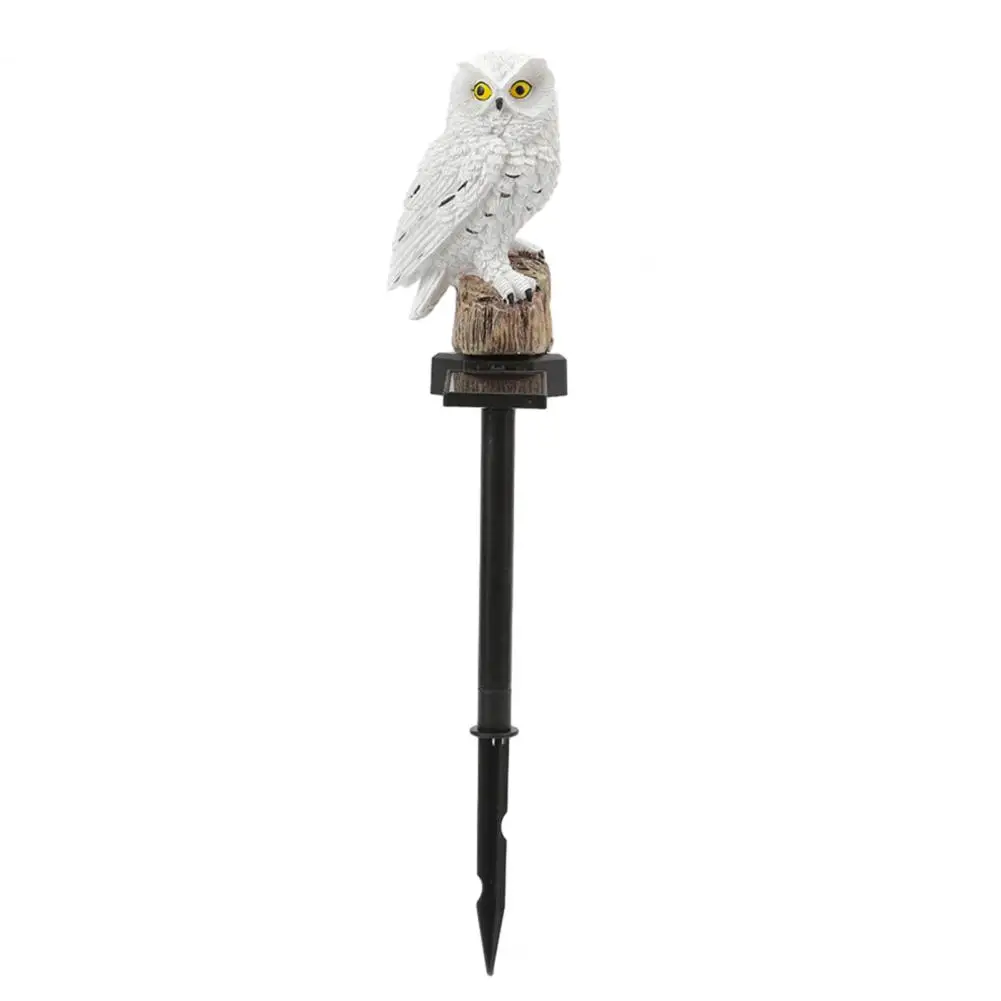 Solar Owl Lawn Light, Solar Powered Garden Decor Outdoor LED Owl Light with Spike for Yard Patio Pathway