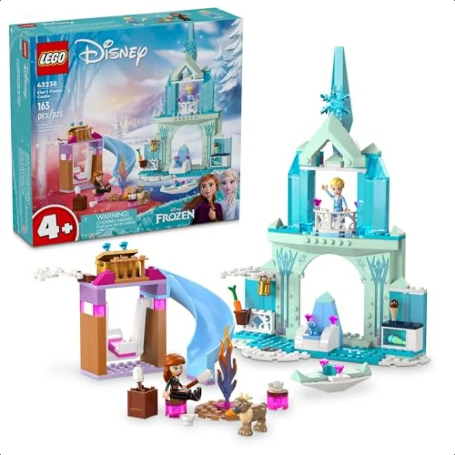 

Elsas Princ Castle Building Toys Set Toys for Girls Boys Ages 4+ Birthday Gift Idea 43238