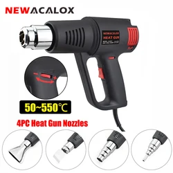 1500W Hot Air Gun EU 220V 50-550℃ Variable Temperature Heat Gun with 4PC Nozzles for Removing Paint Shrinking PVC Power Tool