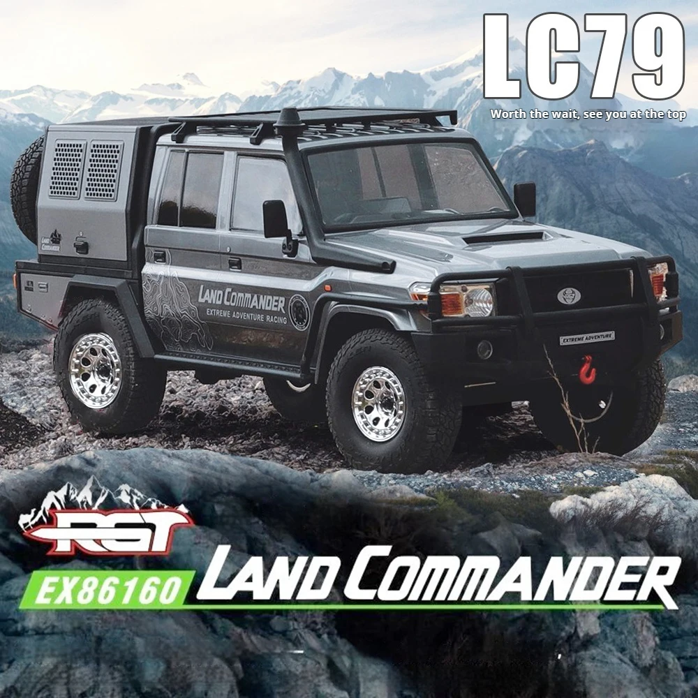 

RGT EX86160 LC79 Commander 1/10 Remote Control Electric Two-Speed Differential Lock Climbing Car Off-Road Vehicle Adult Toy