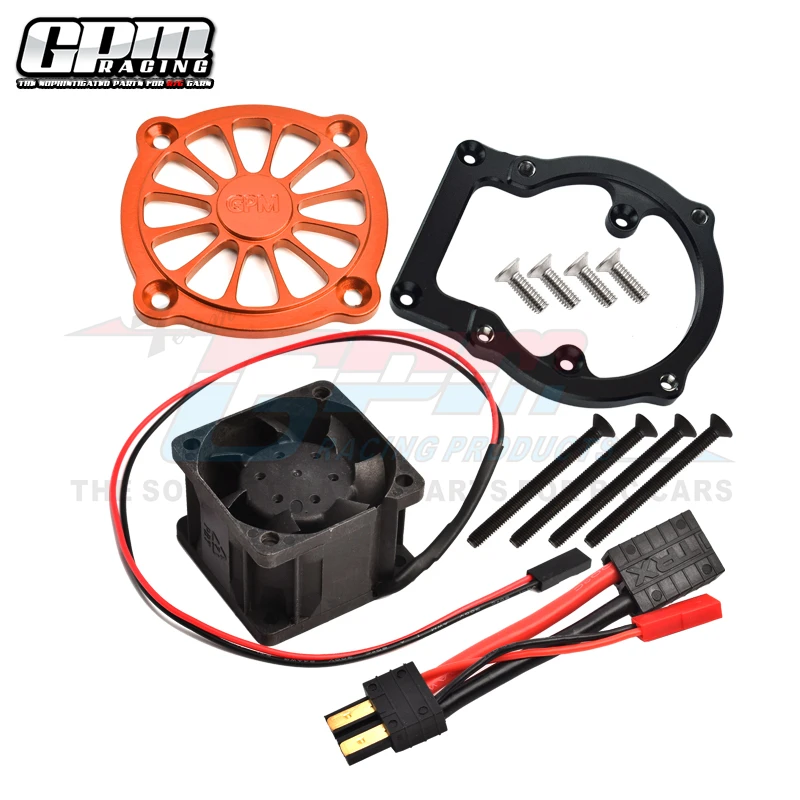 GPM Aluminum Motor Heatsink With Cooling Fan For TRAXXAS Sledge Monster Truck