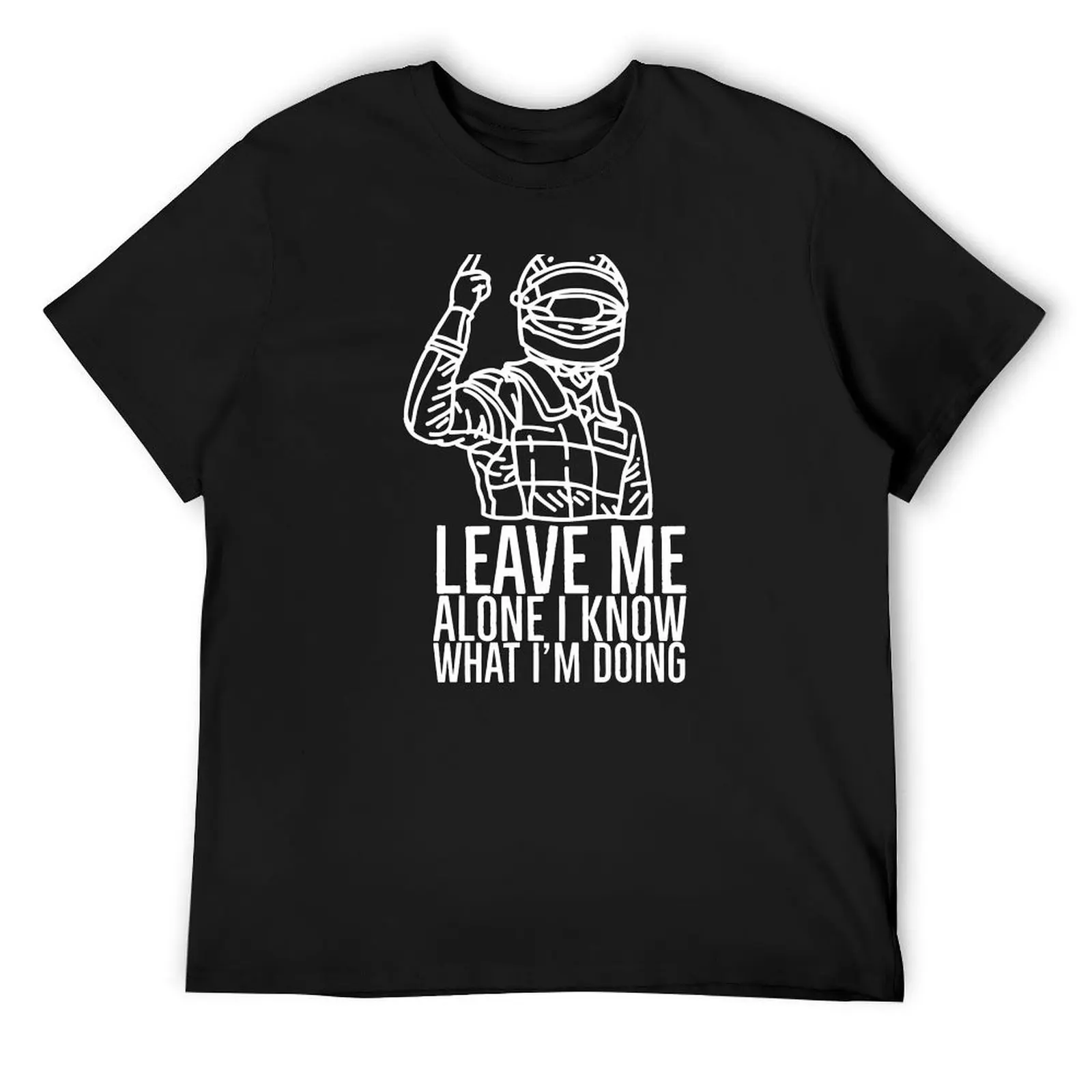 Leave Me Alone Kimi Raikkonen Racer T-Shirt cute clothes korean fashion Short sleeve tee mens vintage t shirts