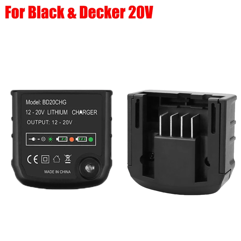 20V Lithium Battery Charger Compatible with For Black & Decker 20V Lithium Batteries Portable Fast Charger Replacement Charger