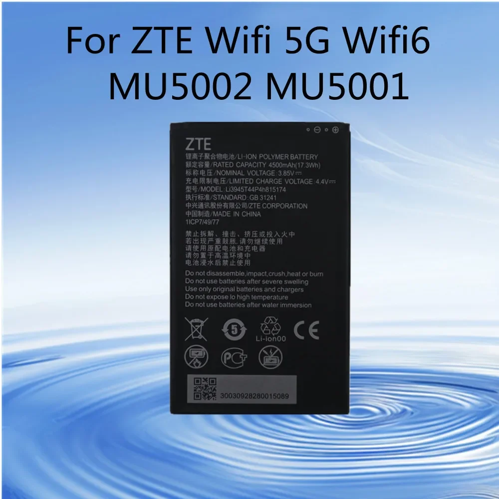 100% New Original Li3945T44P4h815174 Battery For ZTE MU5001 MU5002 5G Wifi Wifi6 Portable Wireless Router Batteries In Stock