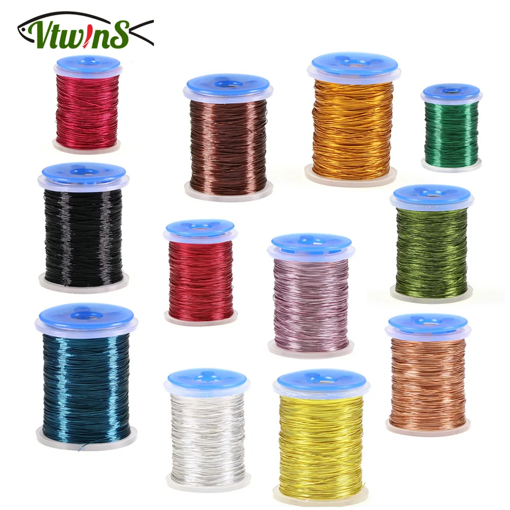 Vtwins alambre de cobre para atar moscas – ribetes y peso