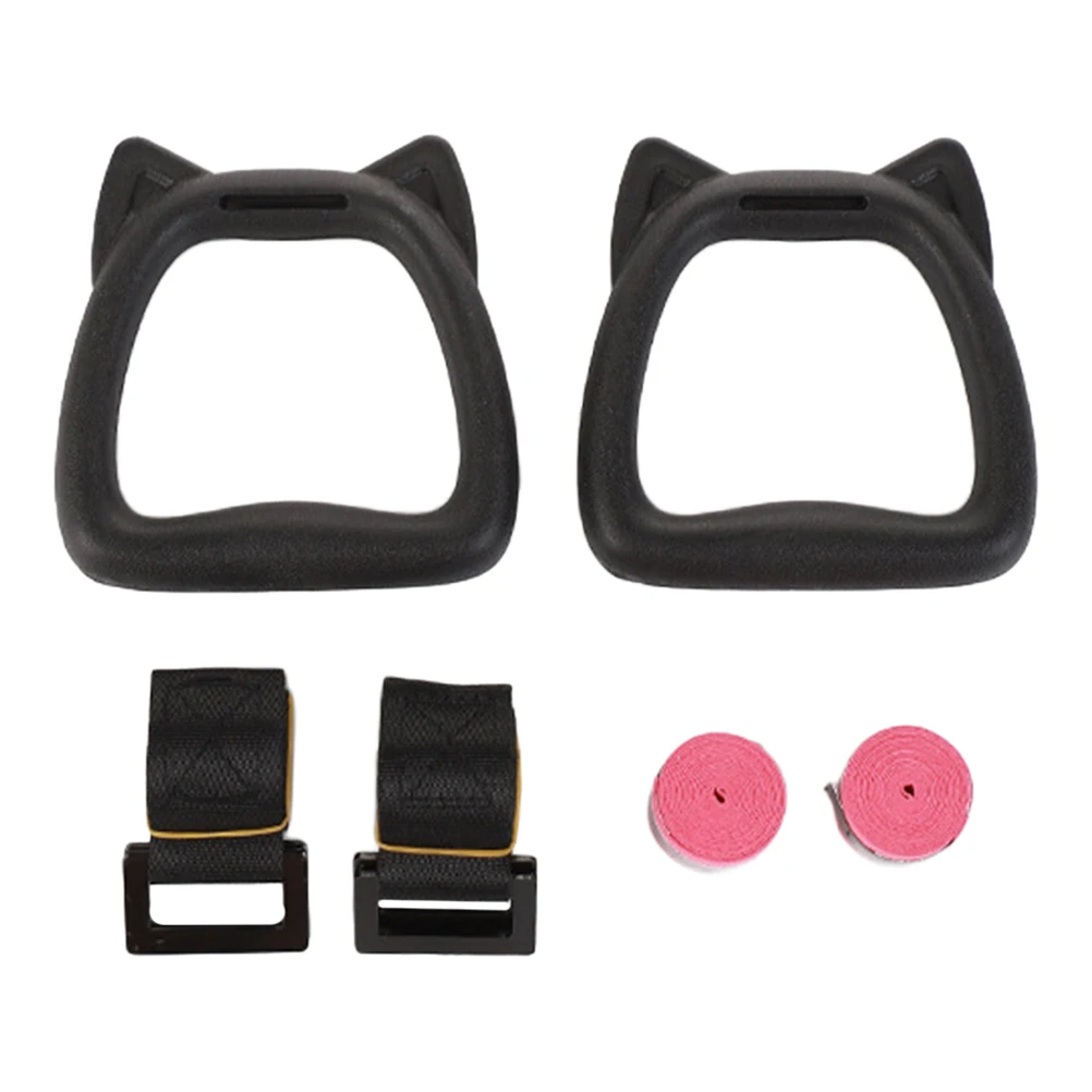 

Gymnastics Ring Strap Shoulder Flexible Adjustment Rings Fitness Pull The Swing for Backyard Supplies Nylon Webbing Childrens