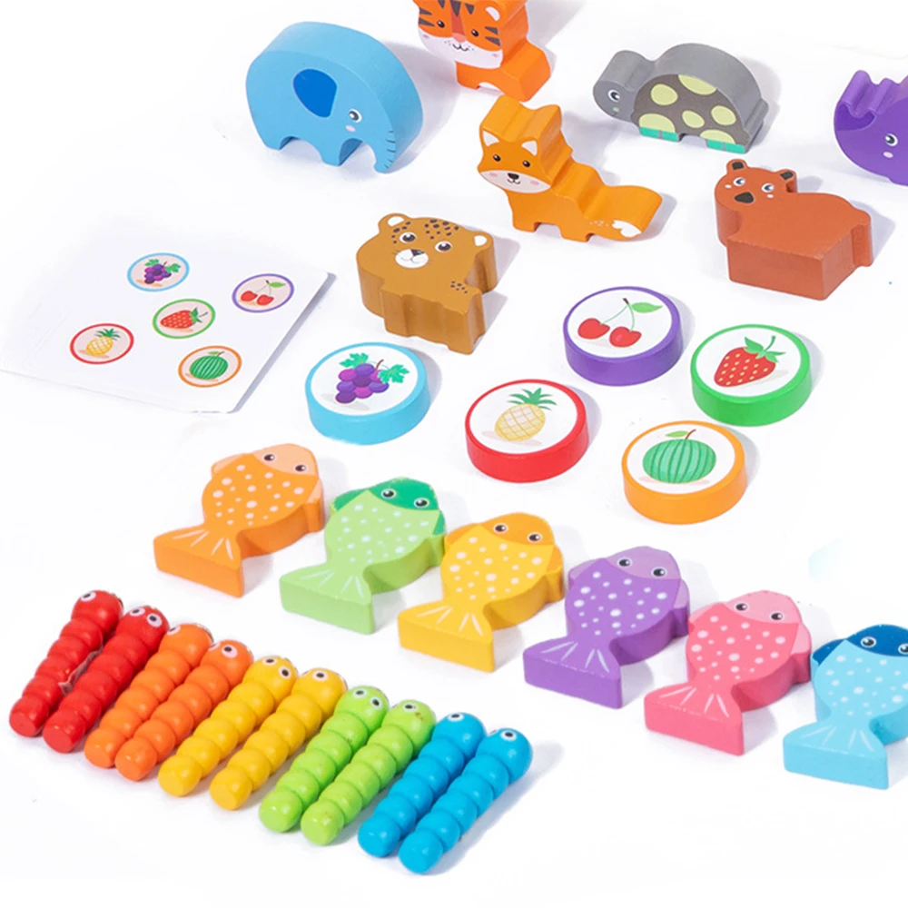 8 in 1 Montessori Giocattolo Forma Selezionatore Puzzle in legno Forma Giocattoli coordinati Gioco di abbinamento per bambini Impara giocattolo educativo per i più piccoli Regalo