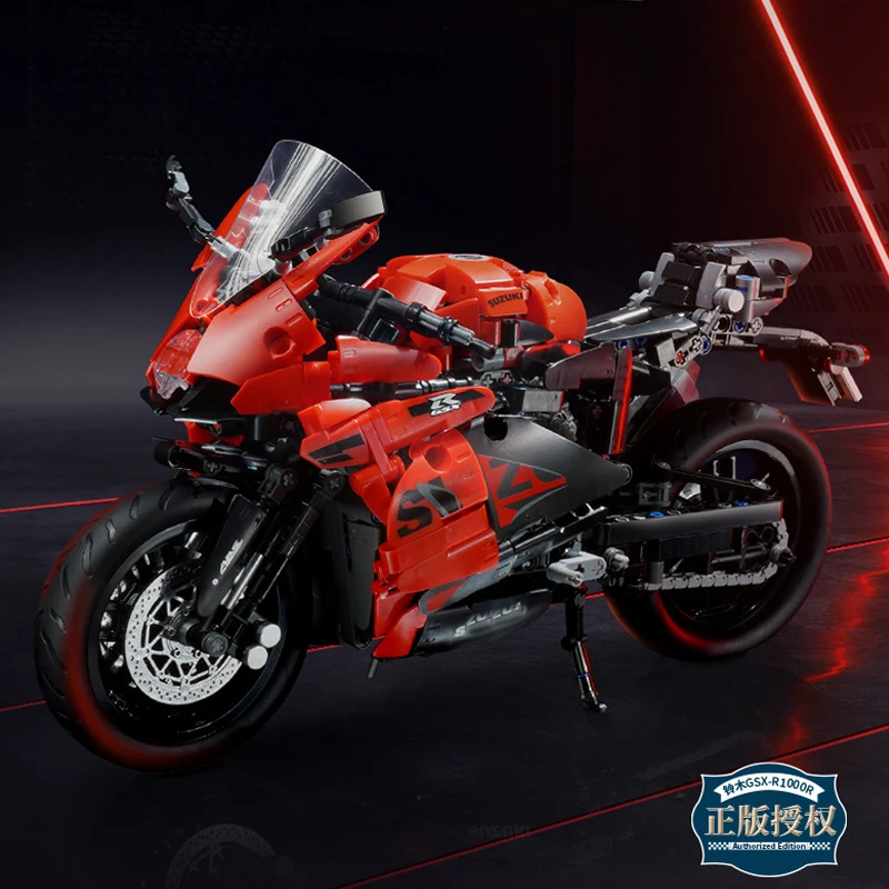 

New K31002 1245pcs MOC Technical 1:6 Motorcycle GSX-R1000R Building Blocks Assembling Bricks Model Toys for Boys Gift Set