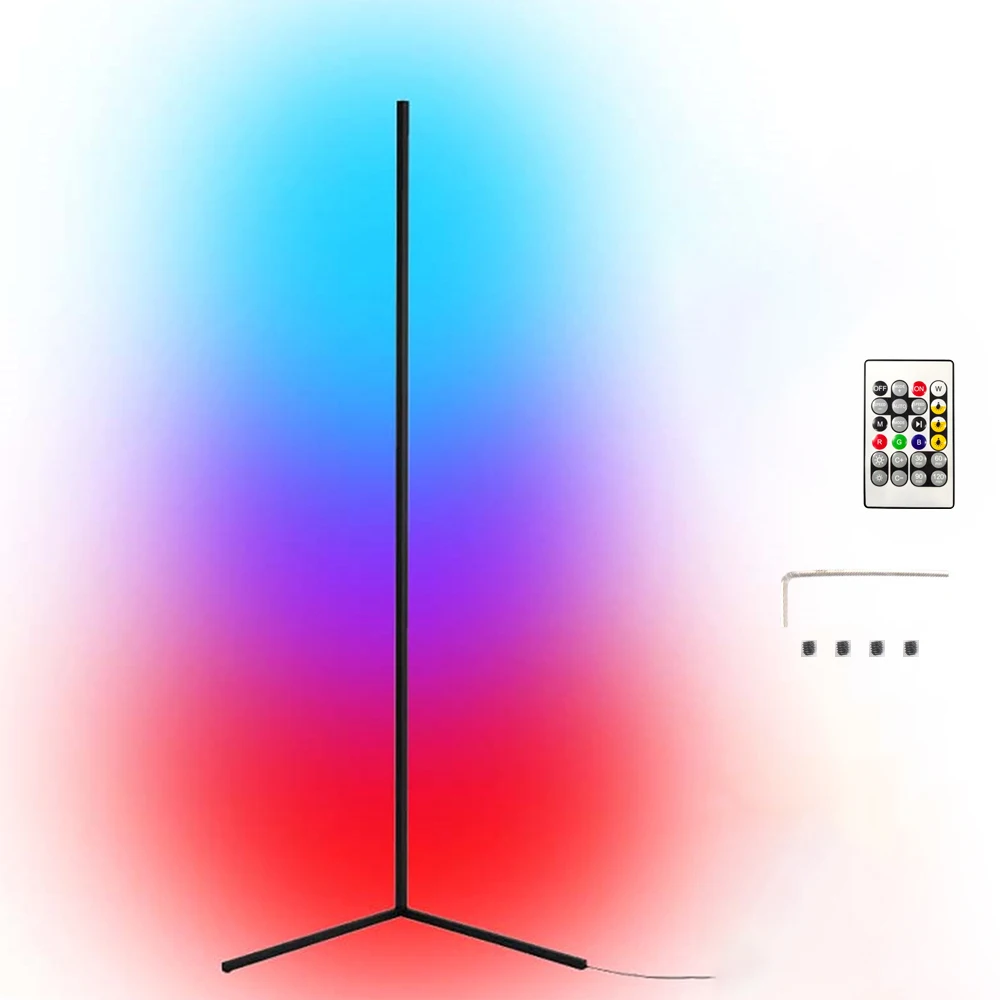 

Tuya WiFi LED Corner Floor Lamp Smart Life App Control Background Atmosphere Lighting Compatible with Alexa Google Home IFTTT