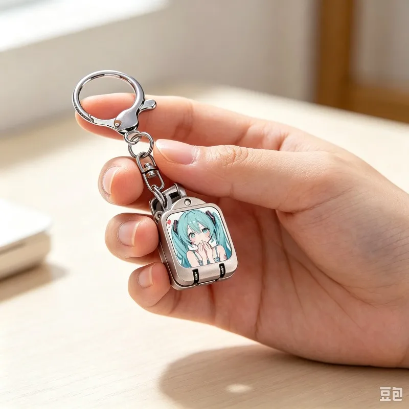 Hatsune Miku Folding Nail Clipper Keychain Portable Mini Nail Cutter Anime Backpack Pendant Key Ring Gift for Fans view 4